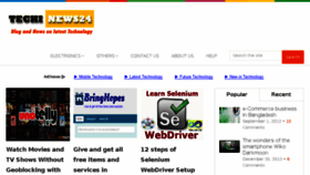 What Techinews24.com website looked like in 2015 (8 years ago)