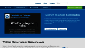 What Twinfield.nl website looked like in 2015 (8 years ago)
