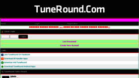 What Tuneround.com website looked like in 2015 (8 years ago)