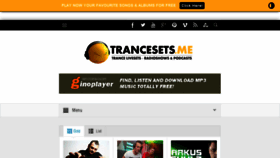 What Trancesets.me website looked like in 2015 (8 years ago)