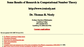 What Trnicely.net website looked like in 2015 (8 years ago)