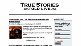 What Truestoriestoldlive.com website looked like in 2015 (8 years ago)
