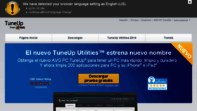 What Tuneup.es website looked like in 2015 (8 years ago)
