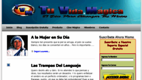 What Tuvidamagica.com website looked like in 2015 (8 years ago)