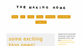 What Themakinghome.com website looked like in 2015 (8 years ago)
