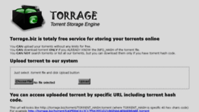 What Torrage.biz website looked like in 2015 (8 years ago)