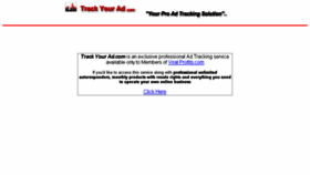 What Trackyourad.com website looked like in 2015 (8 years ago)
