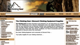 What Theclimbinggear.com website looked like in 2015 (8 years ago)