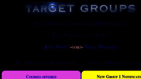What Targetgroups.in website looked like in 2015 (8 years ago)