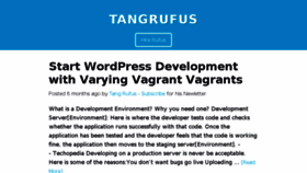 What Tangrufus.com website looked like in 2015 (8 years ago)