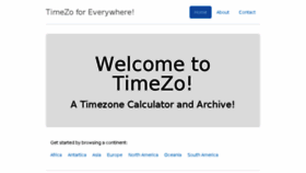 What Timezo.com website looked like in 2015 (8 years ago)