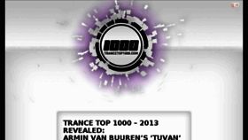What Trancetop1000.com website looked like in 2015 (8 years ago)