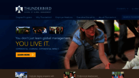 What T-bird.edu website looked like in 2015 (8 years ago)