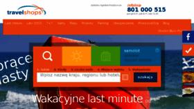 What Travelshops.pl website looked like in 2015 (8 years ago)