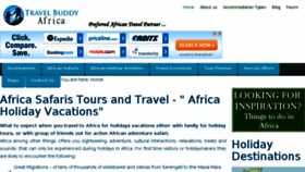 What Travelbuddyafrica.com website looked like in 2015 (8 years ago)