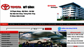 What Toyota-mydinh.com website looked like in 2015 (8 years ago)