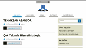 What Tekniksanasansor.com website looked like in 2015 (8 years ago)