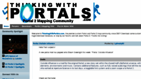 What Thinkingwithportals.com website looked like in 2015 (8 years ago)