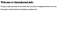 What Timetakernet.info website looked like in 2015 (8 years ago)