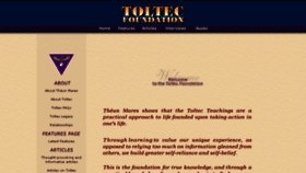What Toltec-foundation.org website looked like in 2015 (8 years ago)