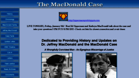What Themacdonaldcase.org website looked like in 2015 (8 years ago)