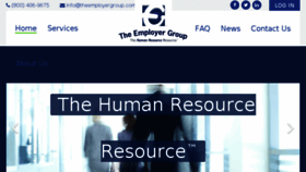 What Theemployergroup.com website looked like in 2015 (8 years ago)