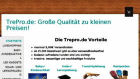 What Trepro.de website looked like in 2015 (8 years ago)