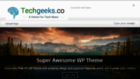 What Techgeeks.co website looked like in 2015 (8 years ago)