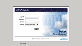 What Timesheets.maximus.com website looked like in 2015 (8 years ago)