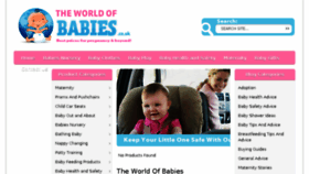 What Theworldofbabies.co.uk website looked like in 2015 (8 years ago)