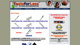 What Testsforless.com website looked like in 2015 (8 years ago)