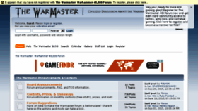 What Thewarmaster.com website looked like in 2015 (8 years ago)
