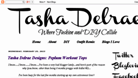 What Tashadelrae.com website looked like in 2015 (8 years ago)