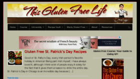 What Thisglutenfreelife.com website looked like in 2015 (8 years ago)