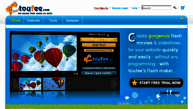 What Toufee.com website looked like in 2015 (8 years ago)