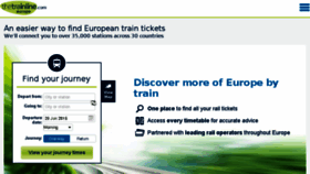 What Thetrainline-europe.com website looked like in 2015 (8 years ago)