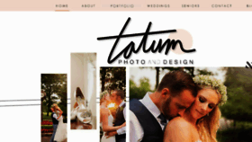 What Tatumphotodesign.com website looked like in 2015 (8 years ago)