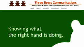 What Threebears.com website looked like in 2015 (8 years ago)