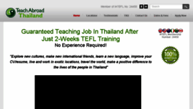 What Teachabroadthailand.com website looked like in 2015 (8 years ago)