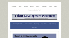 What Talentdevelop.com website looked like in 2015 (8 years ago)