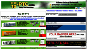 What Top10-ptc.com website looked like in 2015 (8 years ago)