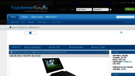What Transformerforums.com website looked like in 2015 (9 years ago)