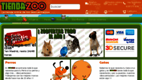What Tiendazoo.es website looked like in 2015 (8 years ago)