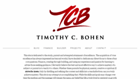 What Tbohen.com website looked like in 2015 (8 years ago)
