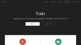 What Trakr.co.in website looked like in 2015 (8 years ago)