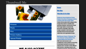 What Thumbnail.me website looked like in 2015 (8 years ago)