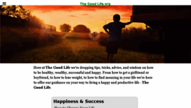 What Thegoodlife.org website looked like in 2015 (8 years ago)