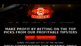 What Top-tipster.com website looked like in 2015 (8 years ago)