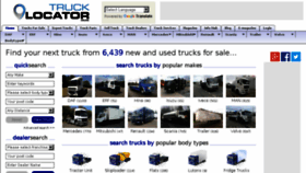 What Trucklocator.co.uk website looked like in 2015 (8 years ago)
