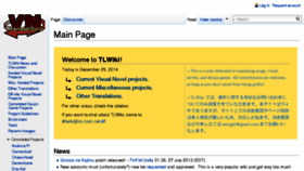 What Tlwiki.org website looked like in 2015 (8 years ago)